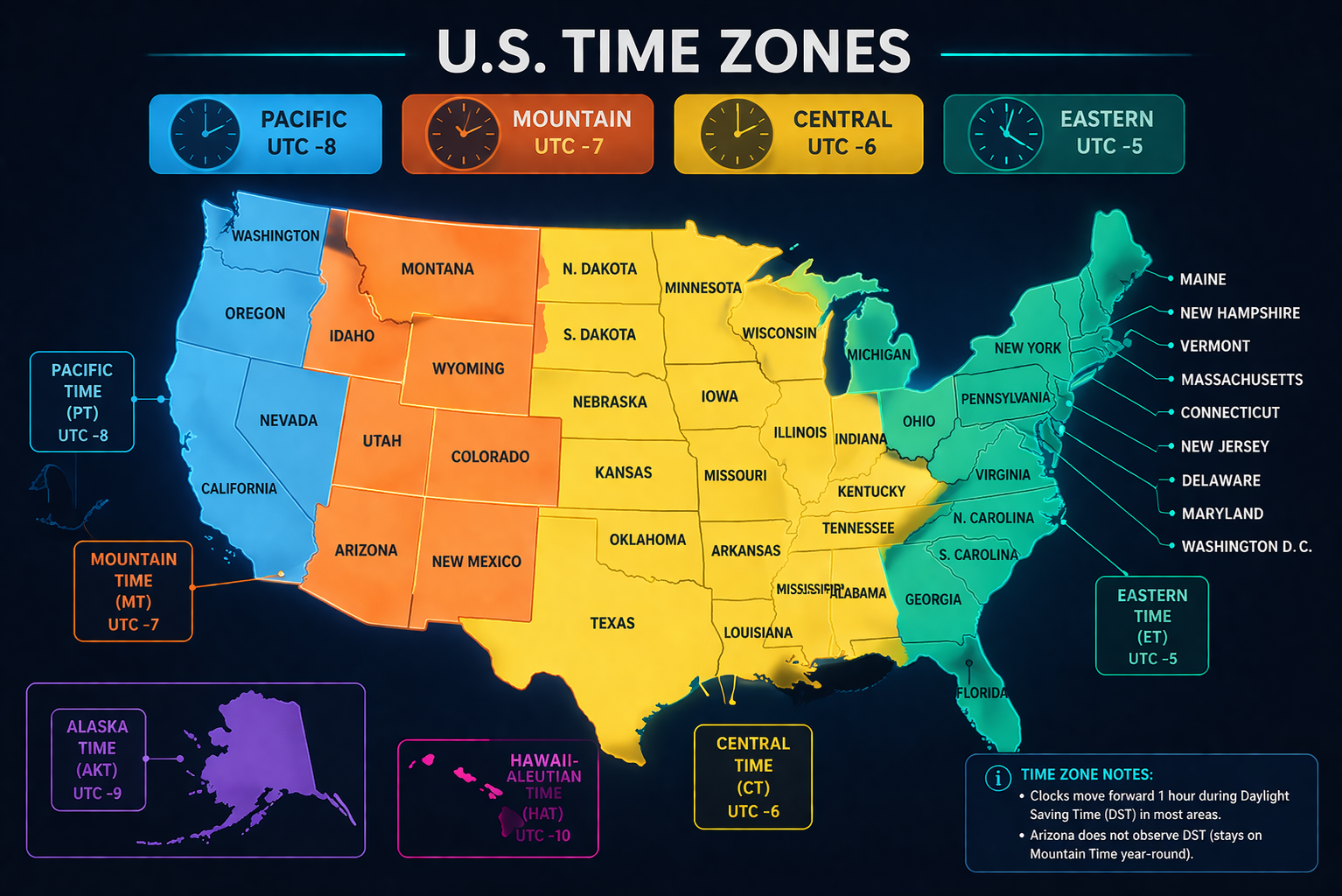US Time Zones